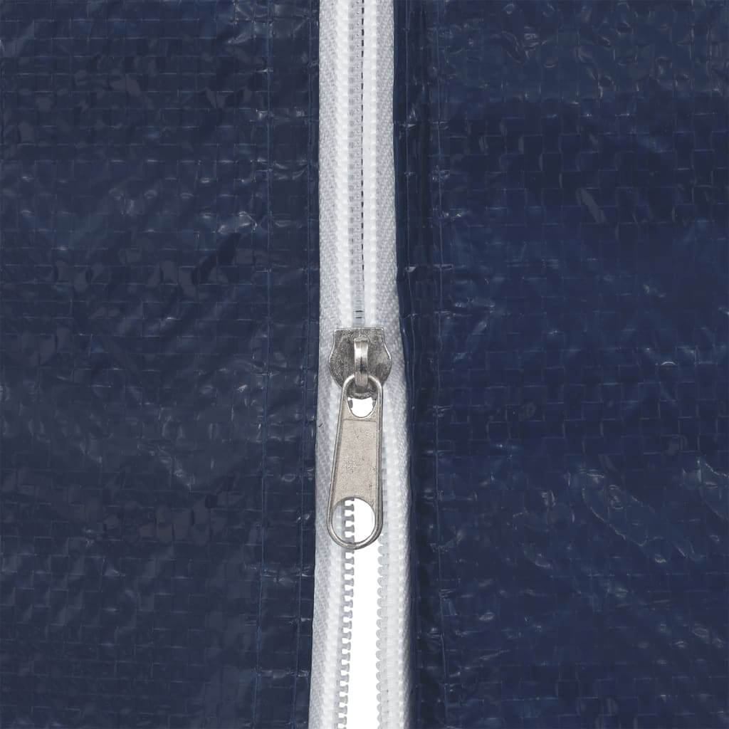 Close-up of zipper on Party Tent Sidewalls 2 pcs with Zipper – PE Outdoor Cover