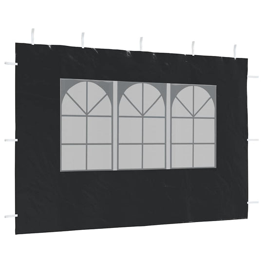 Party Tent Sidewall 2 pcs with Window PE