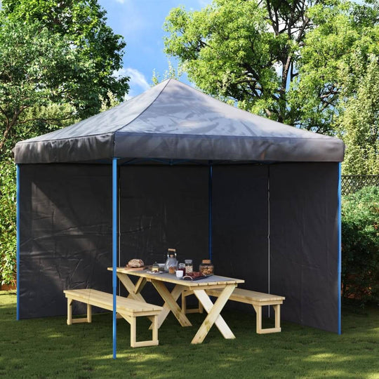 Party tent sidewalls with zipper, providing UV protection and outdoor shelter, ideal for gatherings and outdoor furniture setups.