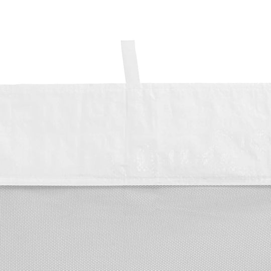 Close-up of the top edge of a Party Tent Sidewall 2 pcs and Black Mesh, showcasing hook and loop fasteners.