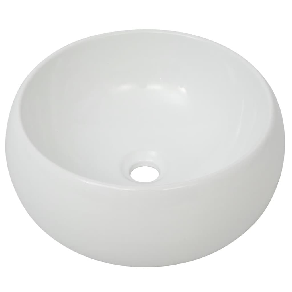 Bathroom Basin with Mixer Tap Ceramic Round , Hardware -> Plumbing -> Plumbing Fixtures -> Sinks -> Bathroom Basins , Bathroom Basins,Durable,eligant,Hardware -,Modern Design,new-305021,Plumbing -,Plumbing Fixtures -,Sinks -