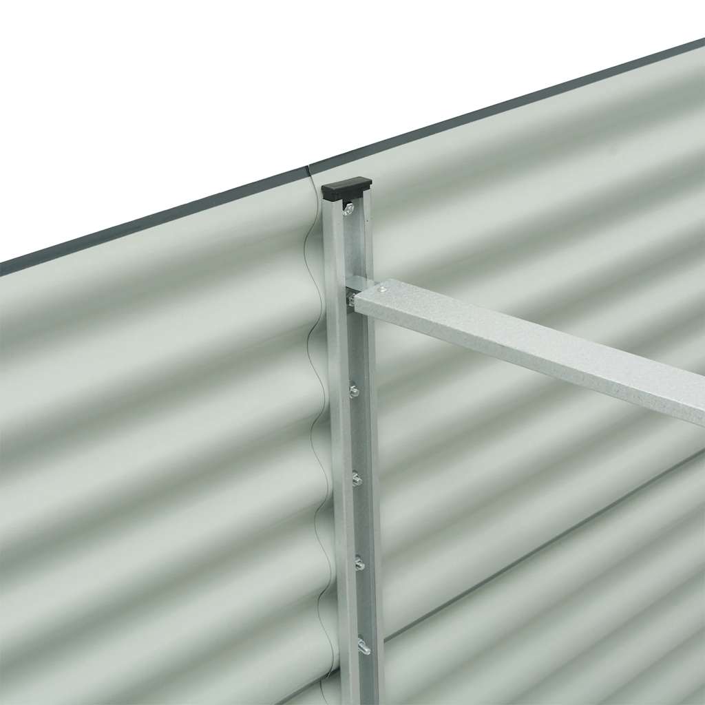 Garden Raised Bed 400x80x81 cm Galvanised Steel