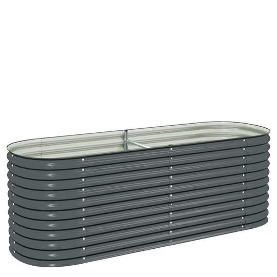 Garden Raised Bed 240x80x81 cm Galvanised Steel