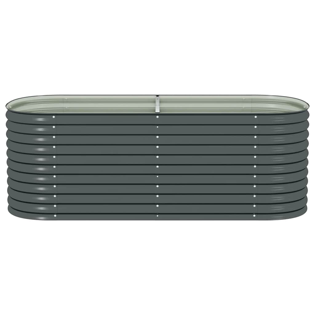 Garden Raised Bed 240x80x81 cm Galvanised Steel