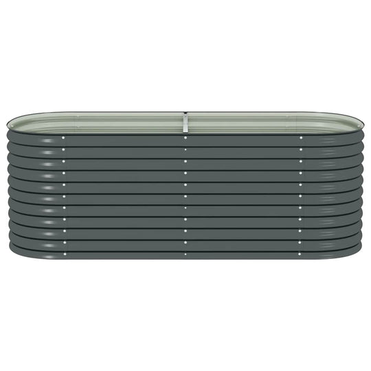 Garden Raised Bed 240x80x81 cm Galvanised Steel