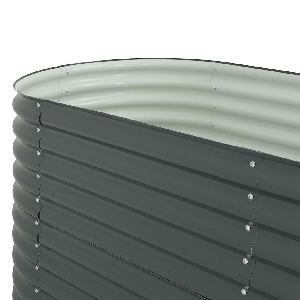 Garden Raised Bed 240x80x81 cm Galvanised Steel