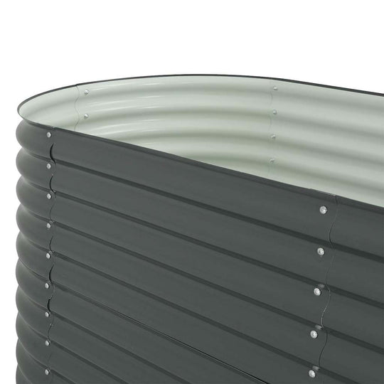 Garden Raised Bed 240x80x81 cm Galvanised Steel