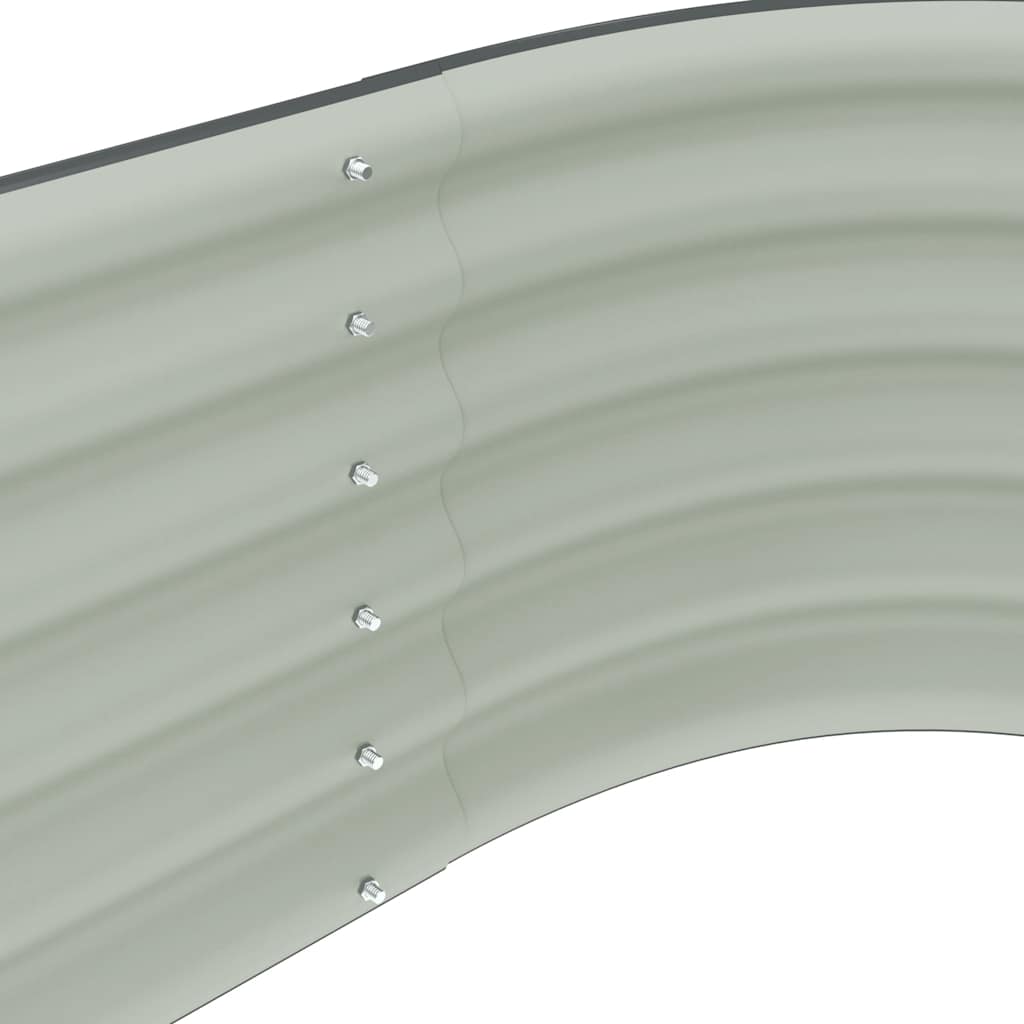 Garden Raised Bed 400x80x44 cm Galvanised Steel