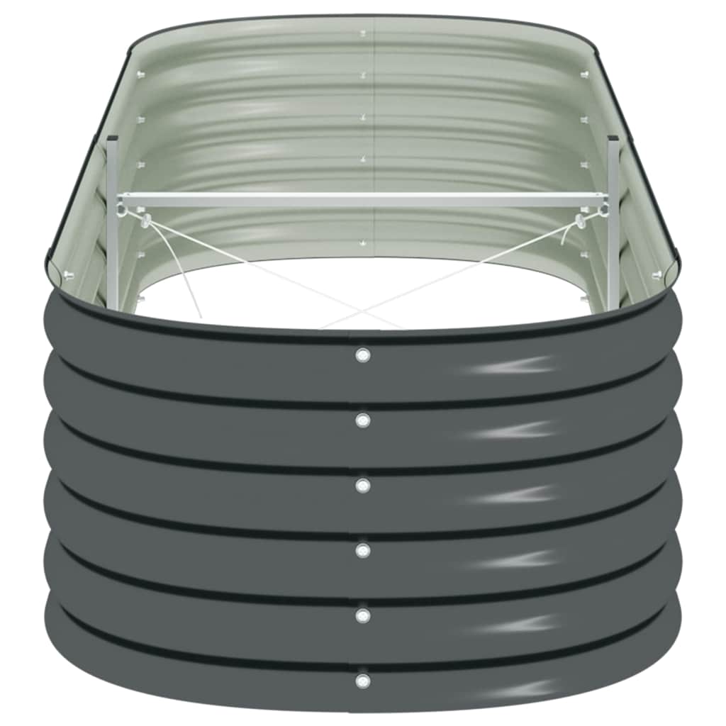 Garden Raised Bed 240x80x44 cm Galvanised Steel