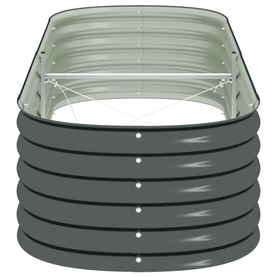 Garden Raised Bed 240x80x44 cm Galvanised Steel