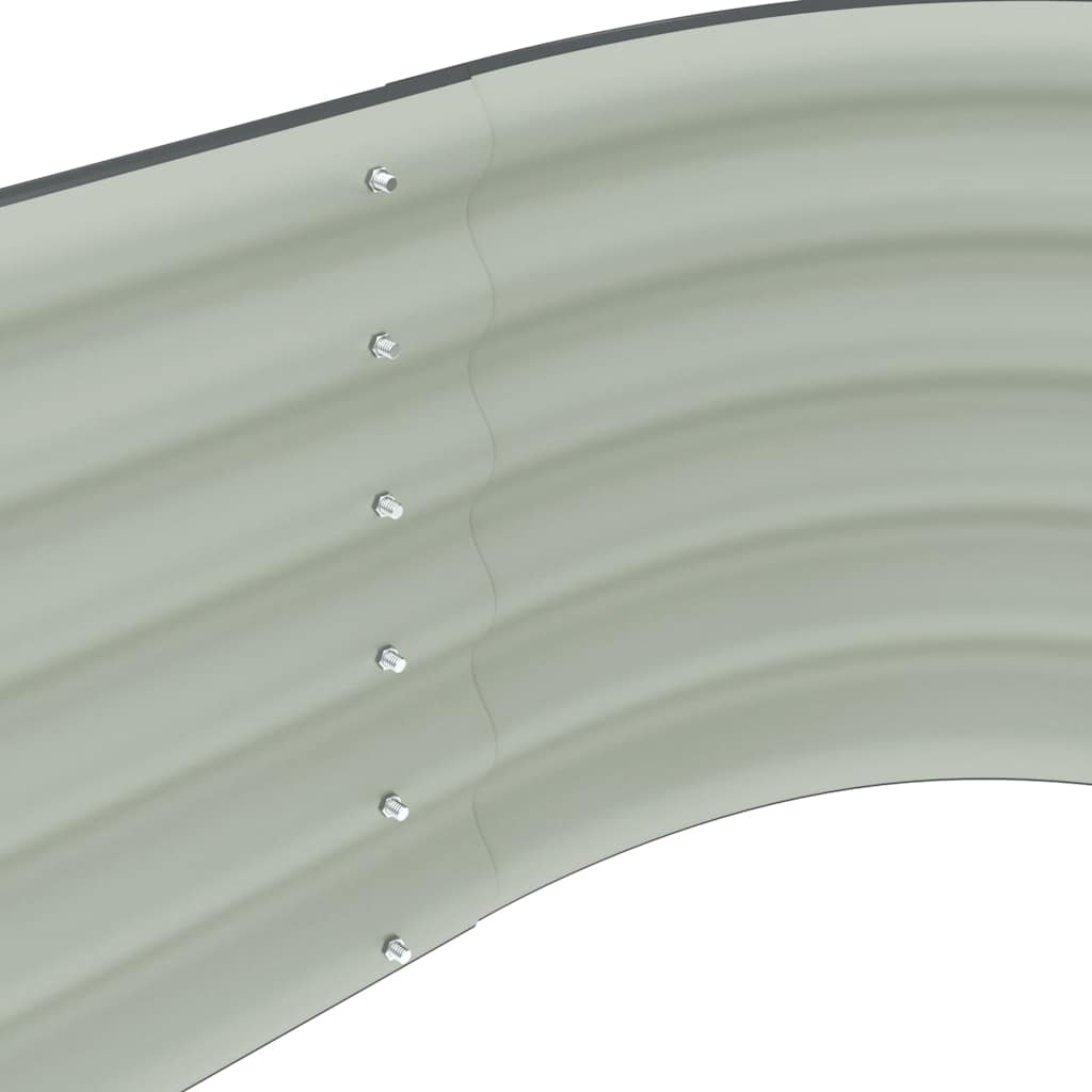 Garden Raised Bed 240x80x44 cm Galvanised Steel