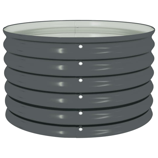 Garden Raised Bed 80x80x44 cm Galvanised Steel for outdoor plants, vegetables, and herbs; ideal for garden, balcony, or patio use.