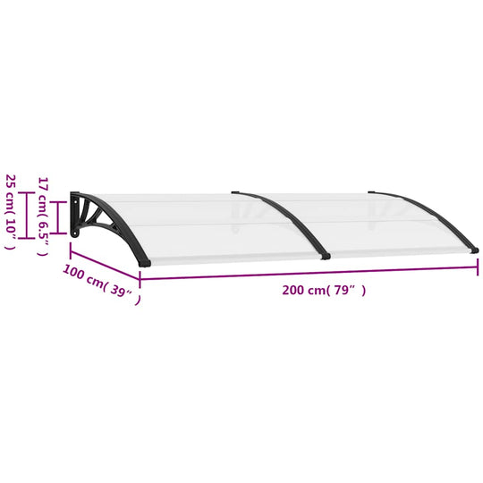 Door Canopy  200x100 cm PC