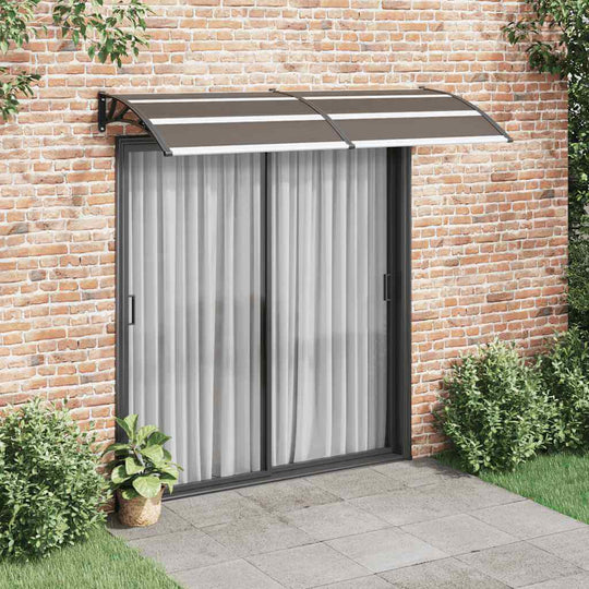 VidaXL Door Canopy Black 240x100 cm PC