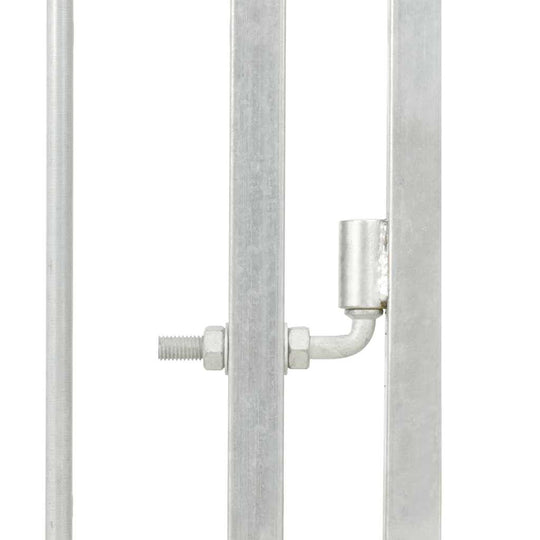 Detail of the steel bar walls of the Outdoor Dog Kennel 100x200x100 cm for safety and security.