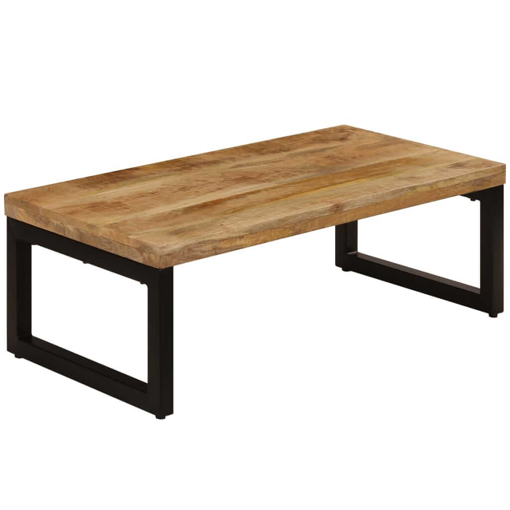 VidaXL Coffee Table 100x50x35 cm Solid Mango Wood and Steel