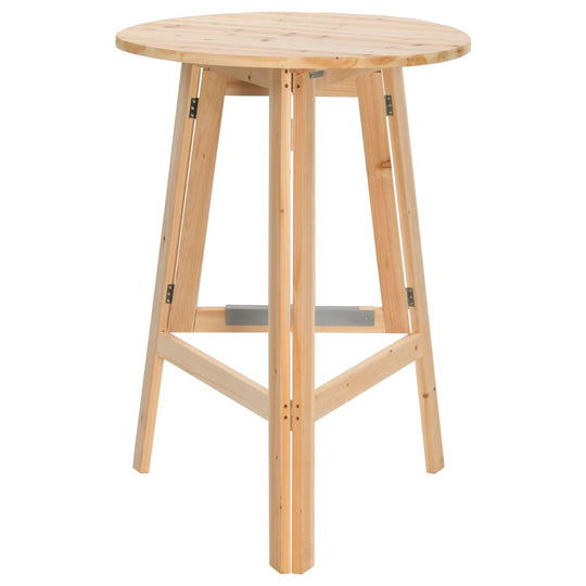 Foldable Bar Table 78 cm – Fir Wood, Space-Saving & Stylish. Durable wooden high bar table for indoor and outdoor use.
