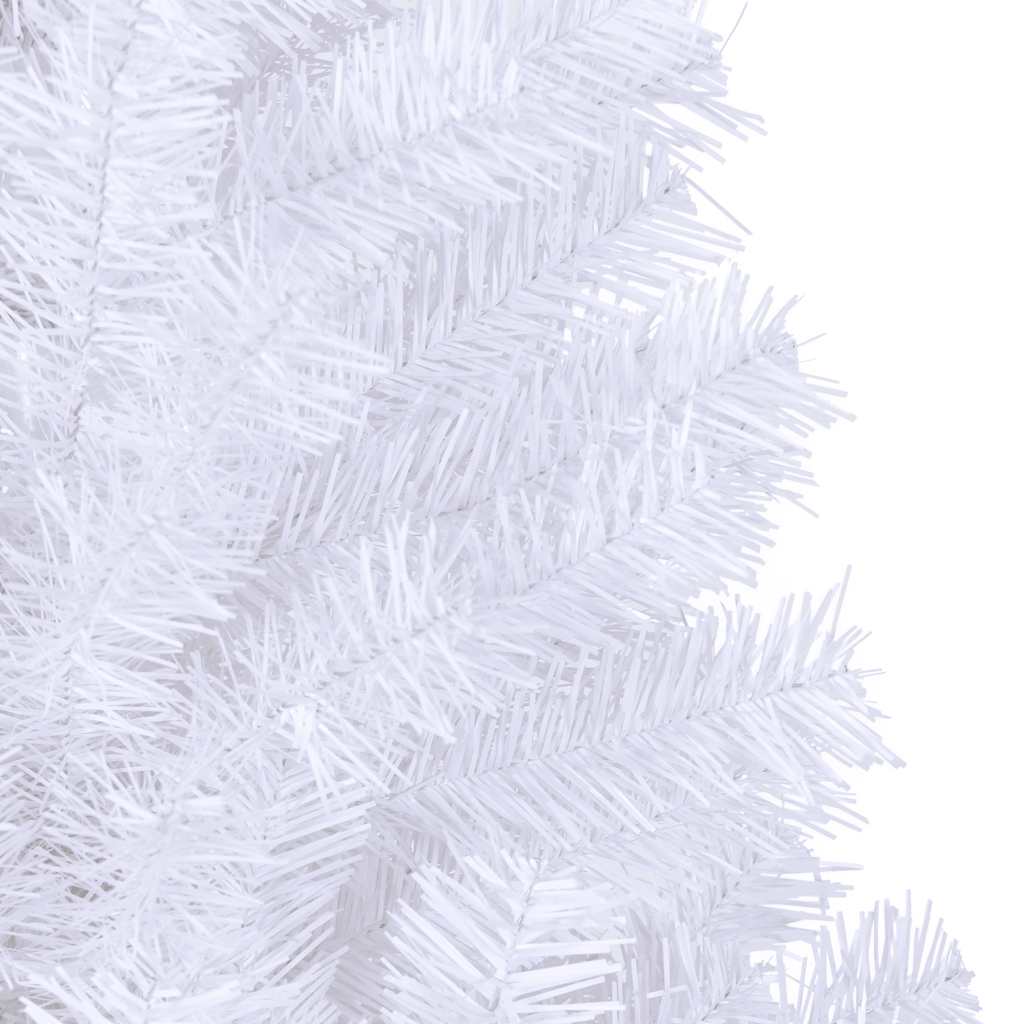 Close-up of the branches of the Artificial Christmas Tree with Stand 180 cm 620 Branches, showcasing its snowy appearance.