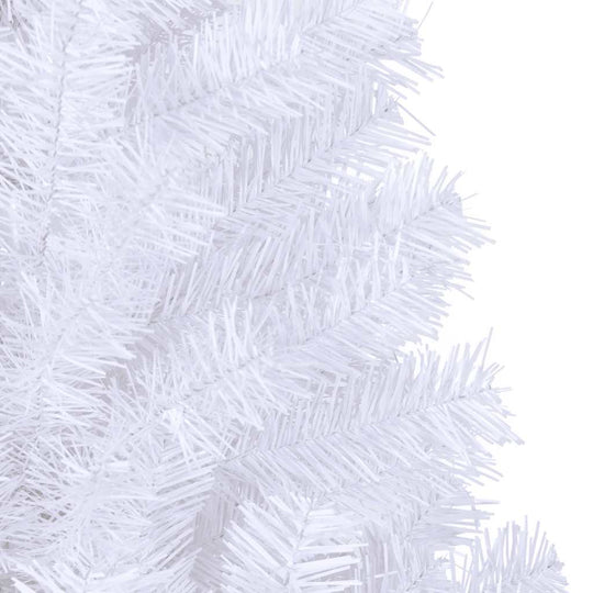 Close-up of the branches of the Artificial Christmas Tree with Stand 180 cm 620 Branches, showcasing its snowy appearance.