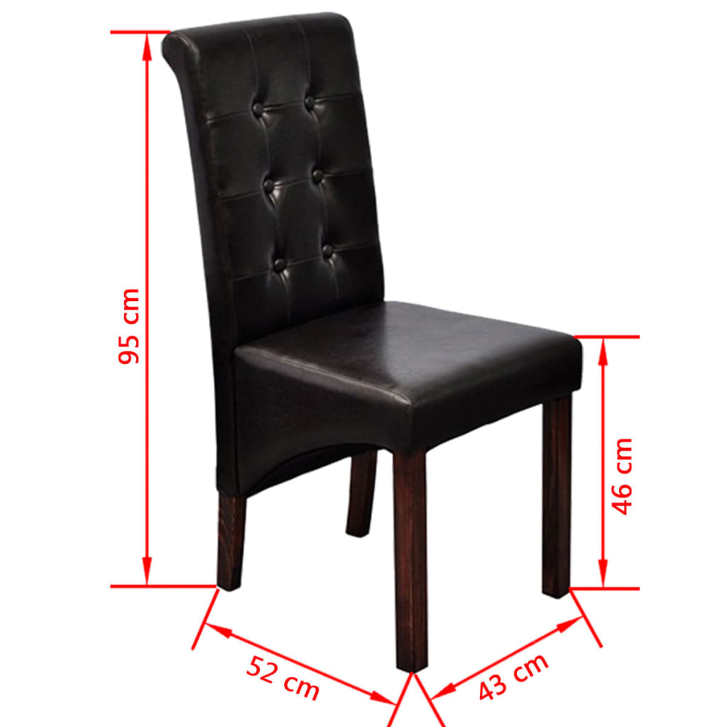 Dining Chairs 2 pcs Faux Leather , Furniture -> Chairs -> Kitchen & Dining Room Chairs , Chairs -,Durable,eligant,Furniture -,Home & Garden -,Kitchen & Dining Room Chairs,Modern Design,new-305021,Wooden Furniture