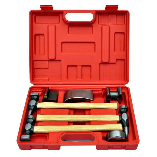 7-Piece Auto Body Hammer and Dolly Dent Repair Set