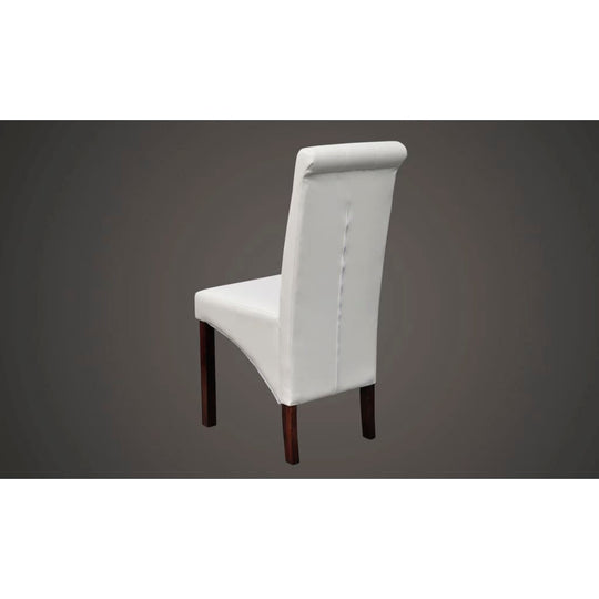 Dining Chairs 6 pcs Faux Leather , Furniture -> Chairs -> Kitchen & Dining Room Chairs , brown,Chairs -,dining room,Furniture -,Kitchen & Dining -,Kitchen & Dining Room Chairs,Leather,new-305021,set of 4,white,Wooden Furniture