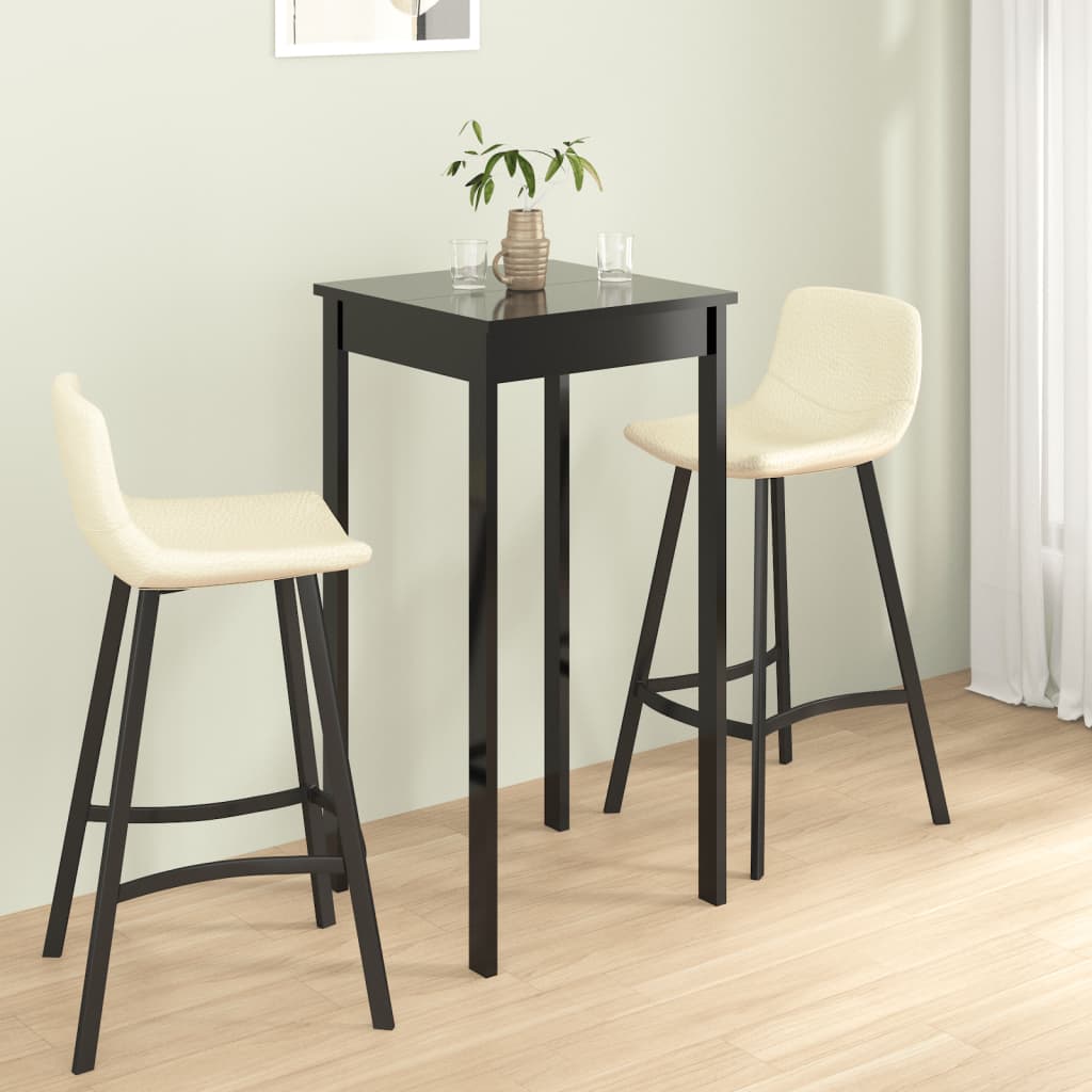 Bar Table MDF 55x55x107 cm , Furniture -> Tables -> Kitchen & Dining Room Tables , black,Durable,Furniture -,Kitchen & Dining Room Tables,new-305021,Table & Bar Stools,Tables -,Wooden Furniture