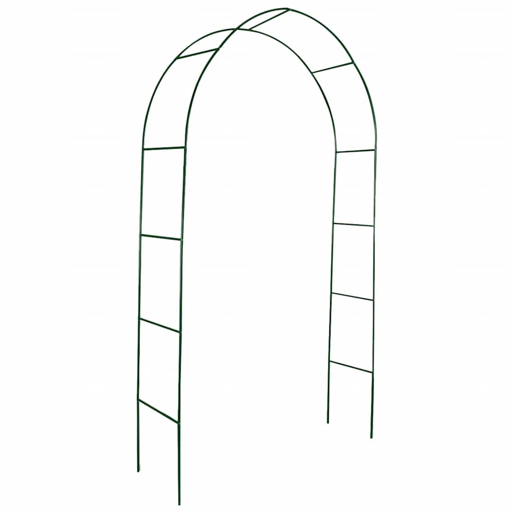Garden Arch 2 pcs Climbing Plants, durable iron structure for supporting roses and climbing plants.
