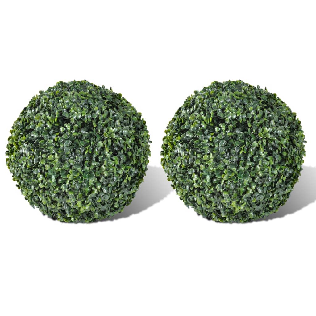 Boxwood Ball Artificial Leaf Topiary Ball  2 pcs