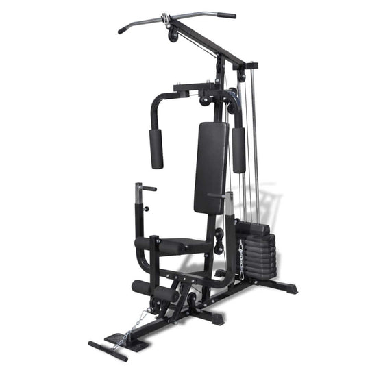 Multi gym utility fitness machine for complete body workouts at home or gyms, enhancing physical fitness and muscle tone.