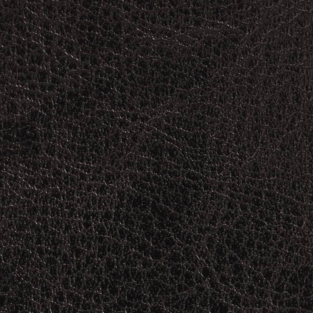 Close-up texture of dark brown artificial leather for sofa chair upholstery.