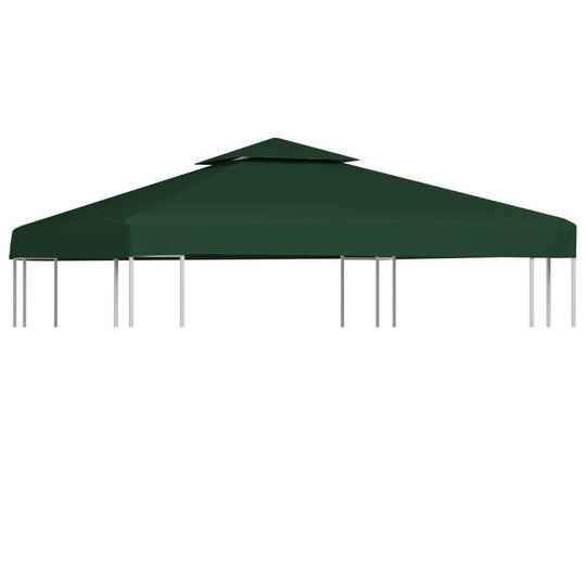 Green gazebo cover canopy replacement 3x3m for outdoor furniture, featuring 310 g/m², UV and rain protection.
