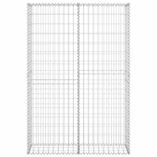 Gabion basket with lids made of galvanised wire, dimensions 150 x 100 x 30 cm, perfect for durable landscape design.