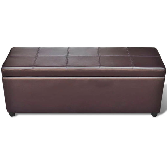 Long Storage Bench – Wooden Seat with Storage | Modern Furniture UAE & Dubai, brown elegant design, spacious compartment