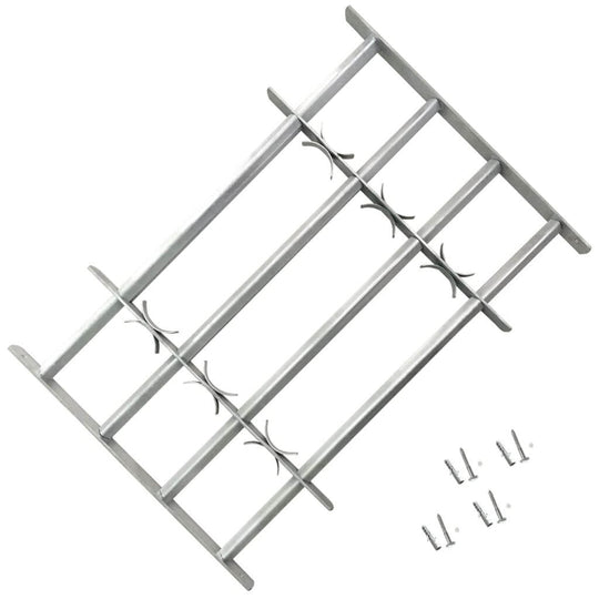 Adjustable Security Window Grille for Windows with 4 Crossbar 700-1050