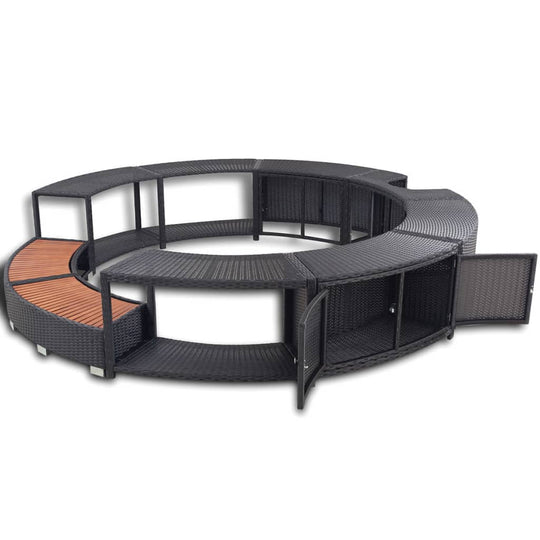 Hot Tub Surround  Poly Rattan