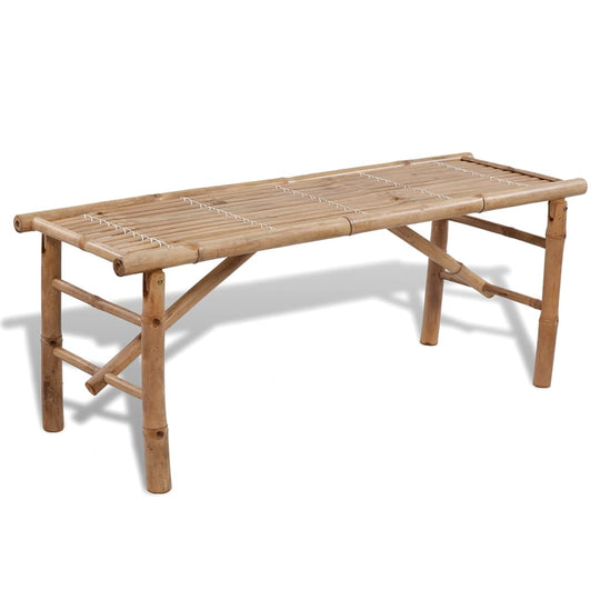 Beer Table with  Benches 100 cm Bamboo