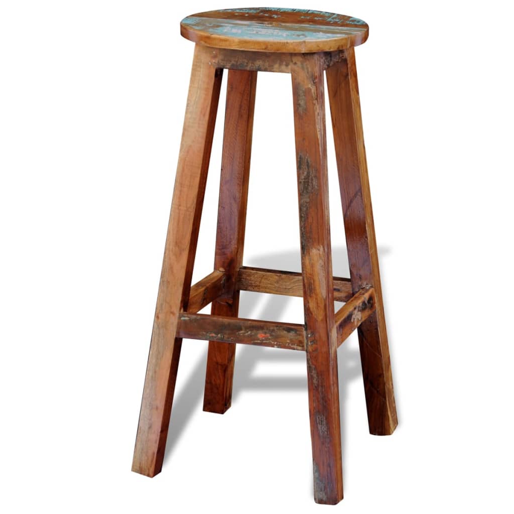 Bar Stool Solid Reclaimed Wood , Furniture -> Chairs -> Table & Bar Stools , Chairs -,Durable,eligant,Furniture -,Home & Garden -,Modern Design,new-305021,Table & Bar Stools,Wooden Furniture