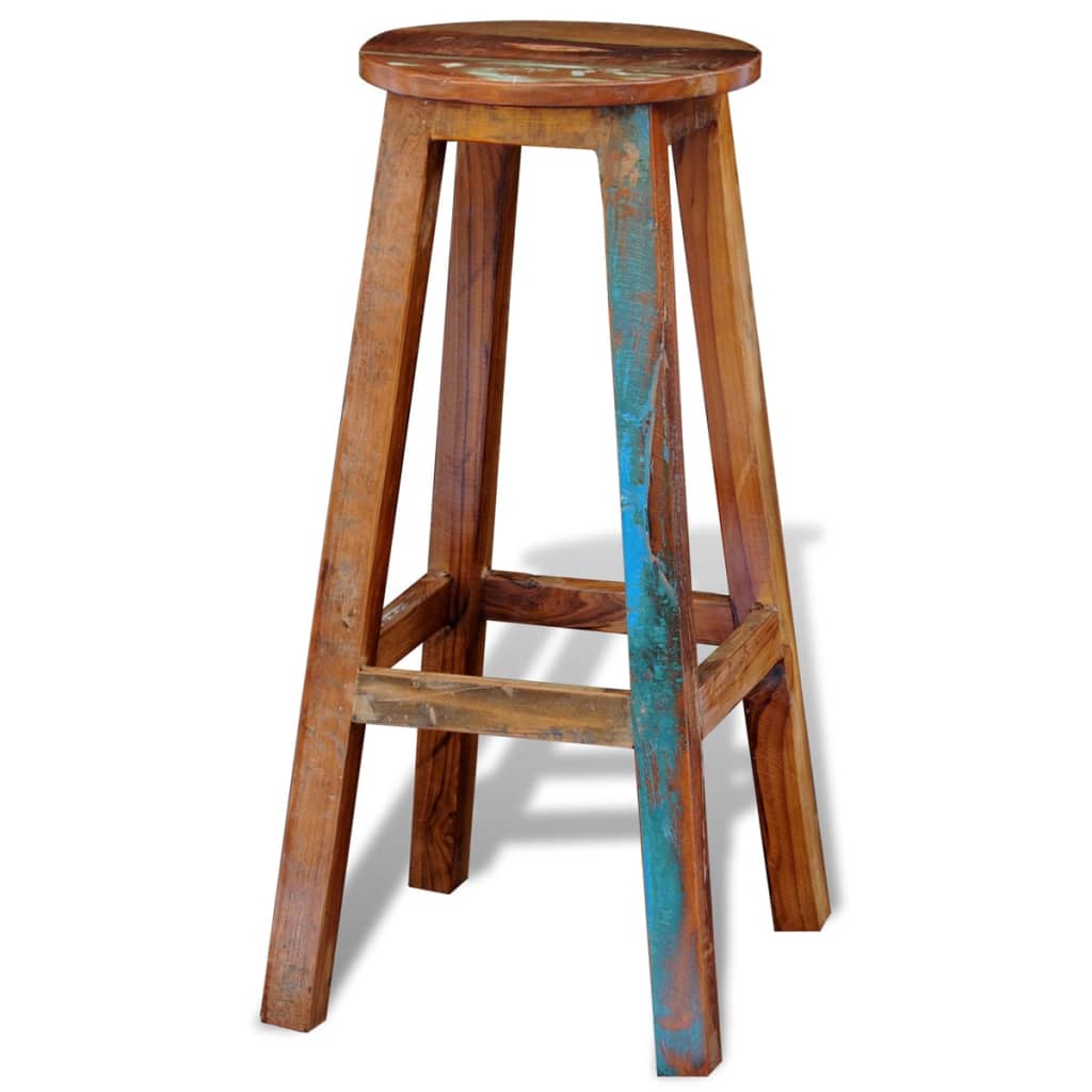 Bar Stool Solid Reclaimed Wood , Furniture -> Chairs -> Table & Bar Stools , Chairs -,Durable,eligant,Furniture -,Home & Garden -,Modern Design,new-305021,Table & Bar Stools,Wooden Furniture