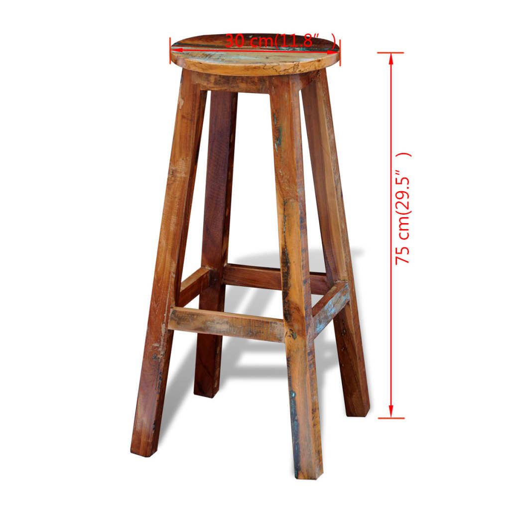 Bar Stool Solid Reclaimed Wood , Furniture -> Chairs -> Table & Bar Stools , Chairs -,Durable,eligant,Furniture -,Home & Garden -,Modern Design,new-305021,Table & Bar Stools,Wooden Furniture