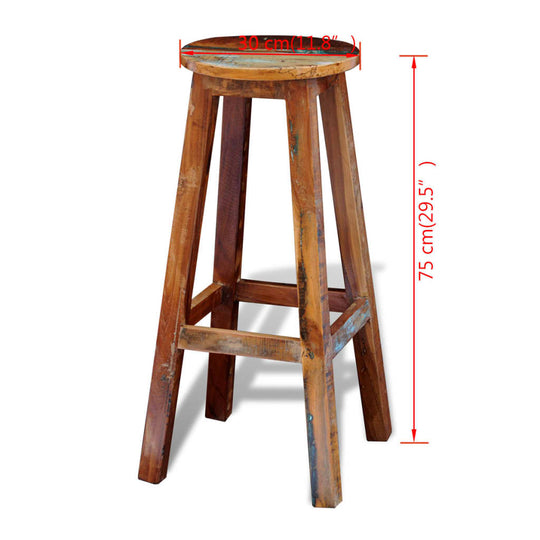 Bar Stool Solid Reclaimed Wood , Furniture -> Chairs -> Table & Bar Stools , Chairs -,Durable,eligant,Furniture -,Home & Garden -,Modern Design,new-305021,Table & Bar Stools,Wooden Furniture