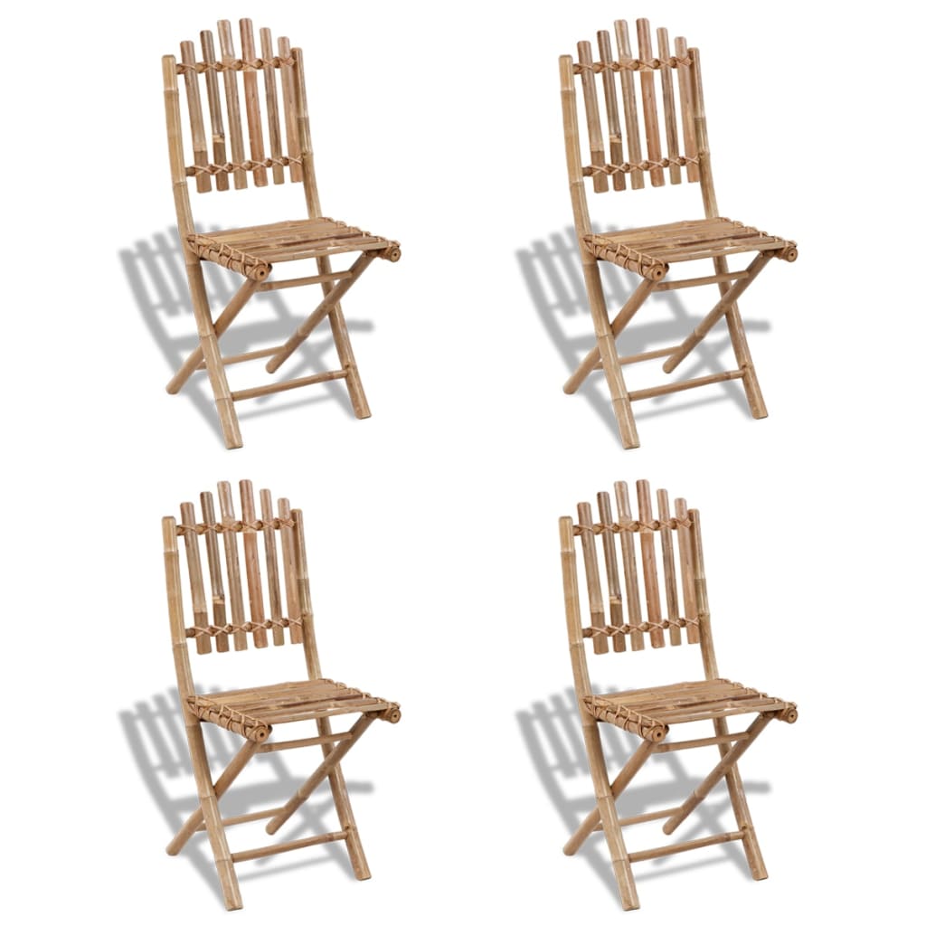 Foldable Outdoor Chairs Bamboo 4 pcs , Outdoor Seating -> Outdoor Chairs , Chairs -,Durable,eligant,Furniture -,Home & Garden -,Home Decor,Modern Design,new-305021,Outdoor Chairs,Outdoor Furniture -,Outdoor Seating -,Wooden Furniture