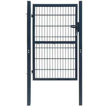 2D Fence Gate (Single) Anthracite Grey 106 x 190 cm