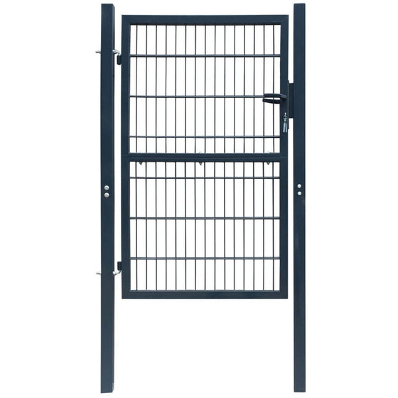 2D Fence Gate (Single) Anthracite Grey 106 x 190 cm