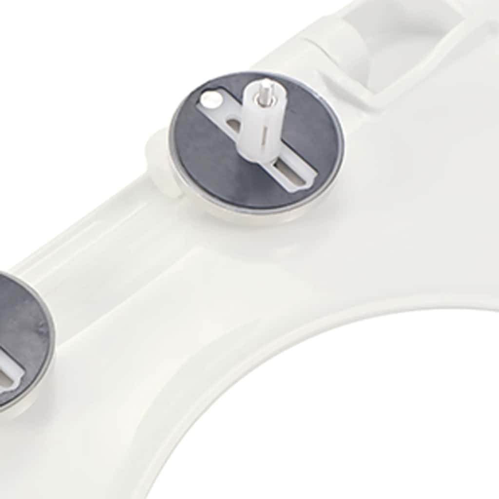 Close-up of the quick-release mechanism on a Soft-close Toilet Seat with Quick-release Design  Square.