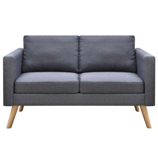 Sofa 2-Seater Fabric Dark , Furniture -> Sofas , dark fabric,eligant,fabric,Furniture -,gray,Modern Design,new-305021,Sofas