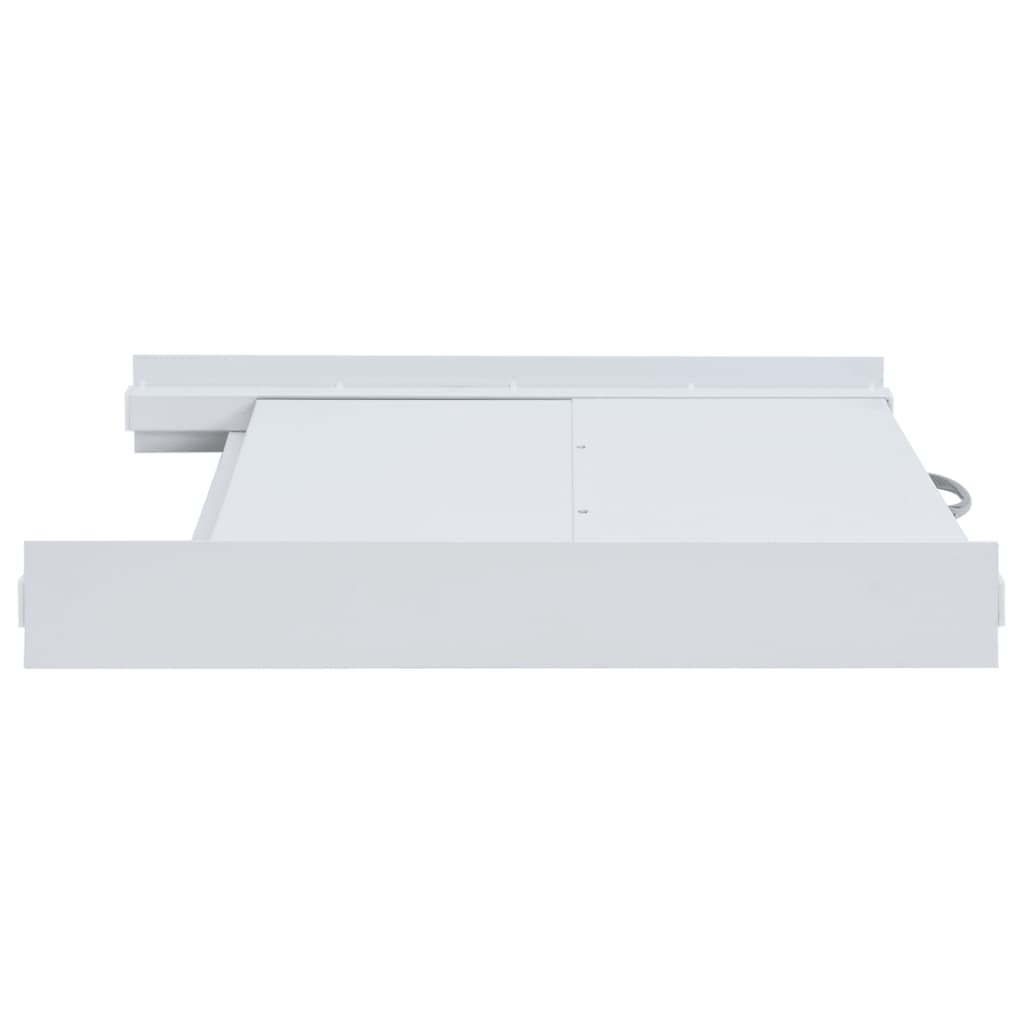 Washing machine stacking kit with pull-out shelf for space-saving household storage.