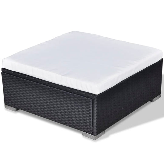 طقم صالة حديقة مكون من 5 قطع مع وسائد من بولي راتان