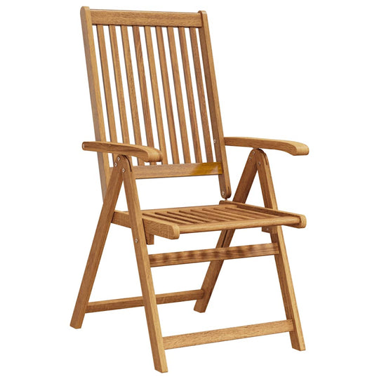 Folding Garden Chairs 2 pcs Solid Acacia Wood stylish and durable folding chair design for outdoor dining.