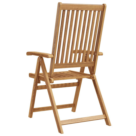 Folding Garden Chairs 2 pcs Solid Acacia Wood with a stylish slatted design and sturdy foldable frame.